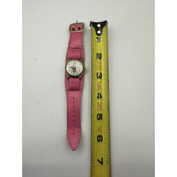 Vintage Disney Minnie Mouse Bradley Swiss 23 Watch Not Tested Pink - Picture 8 of 8